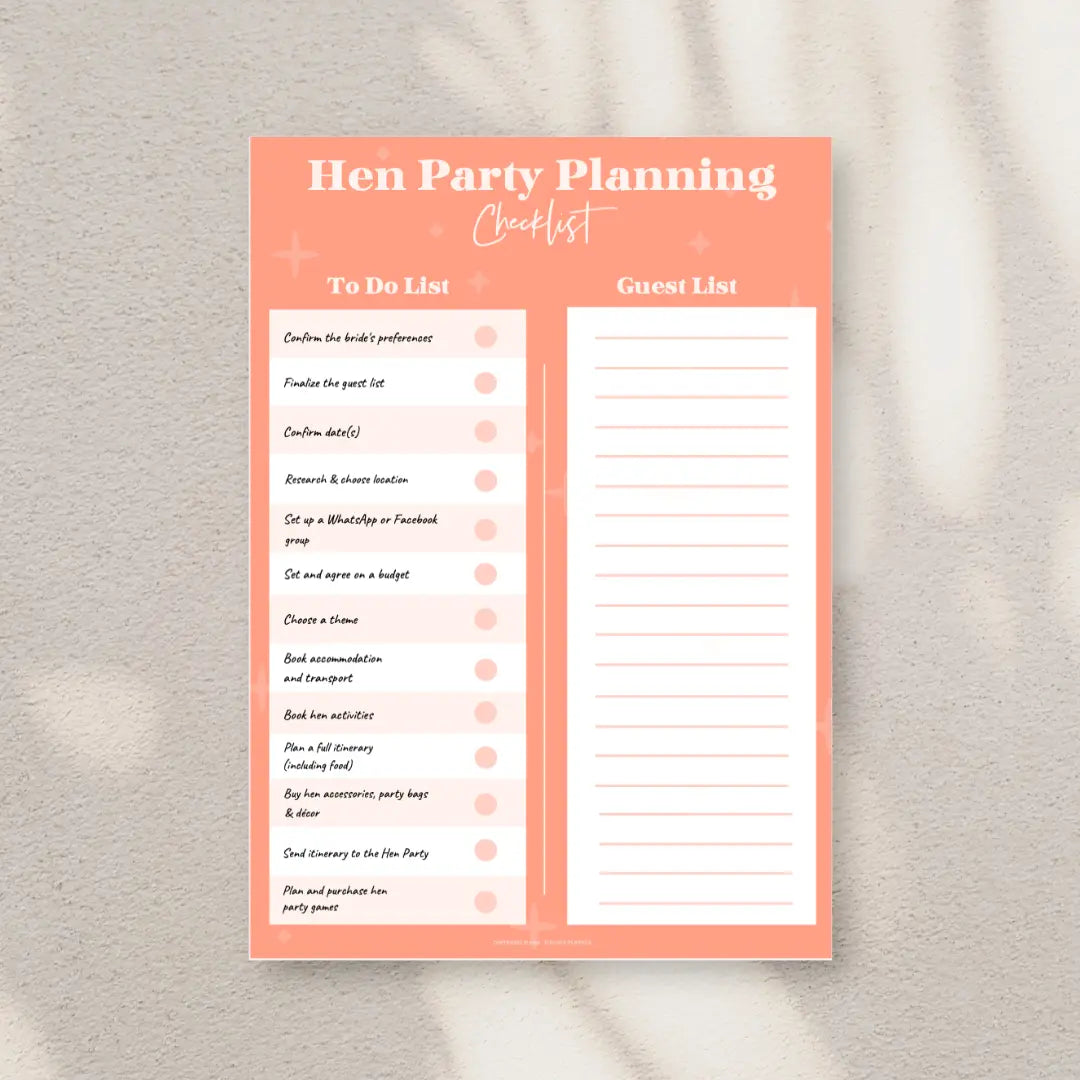 How To Plan a Hen Party - The Ultimate Checklist!