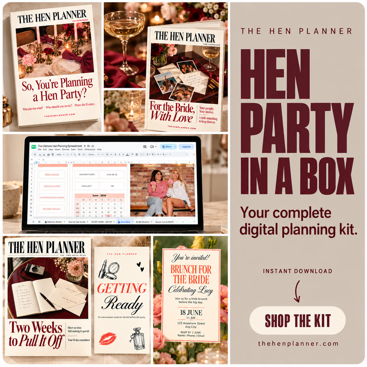 Hen Party in a Box | The Digital Planning & Celebration Kit