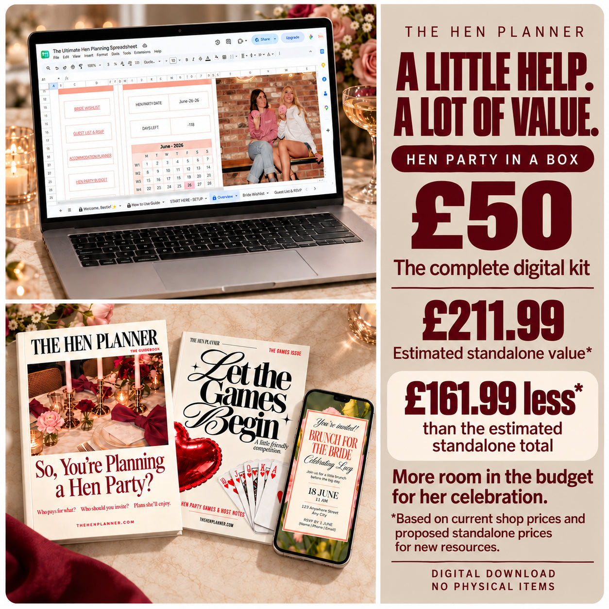 Hen Party in a Box | The Digital Planning & Celebration Kit