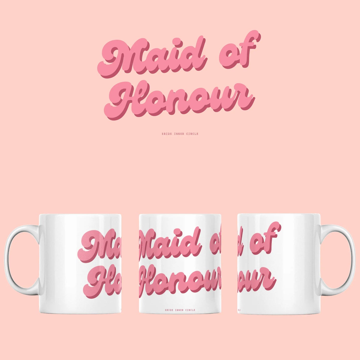 Bridal Party Role Mug – Bride, Bridesmaid, Maid of Honour & Wedding Party Gift The Hen Planner