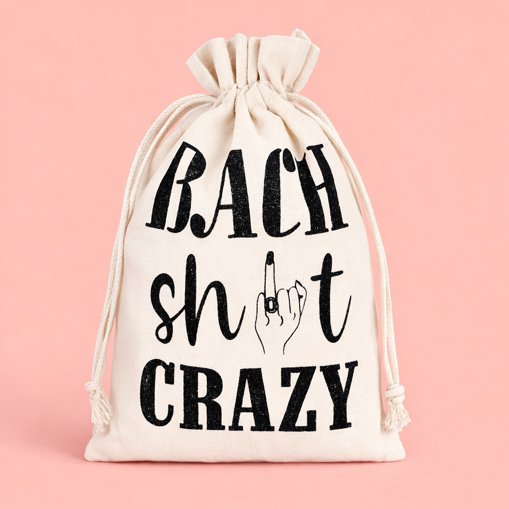 Set of 5 “Bach Shit Crazy” Hangover Bags - The Hen Planner