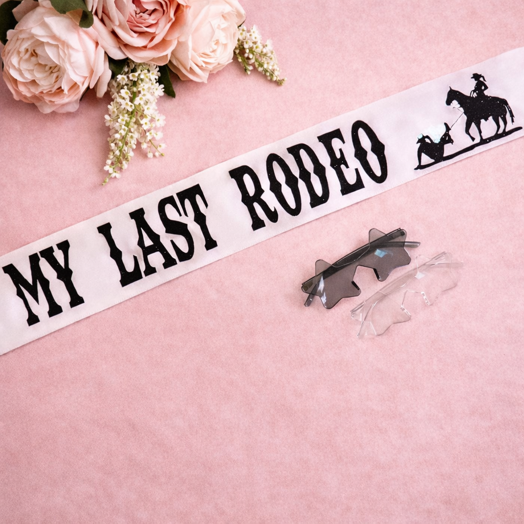 My Last Rodeo Bride To Be Cowgirl Sash