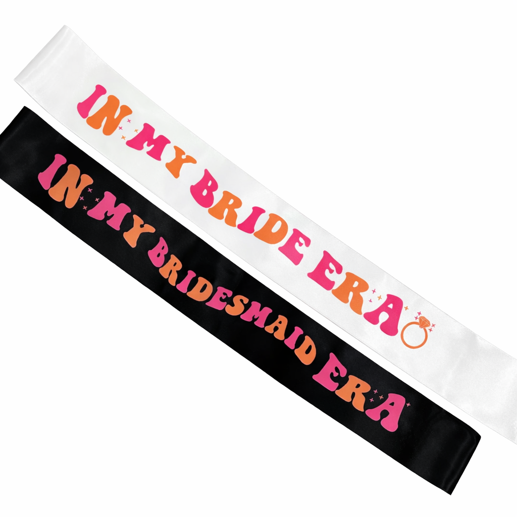 In My Bride Era Sash – Bride & Bridesmaid Hen Party Sashes