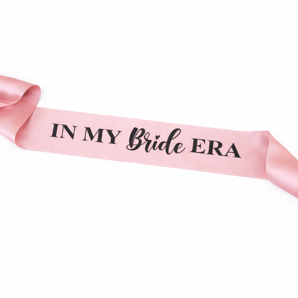 “In My Bride Era” Hen Party Sash – Pink Bride To Be