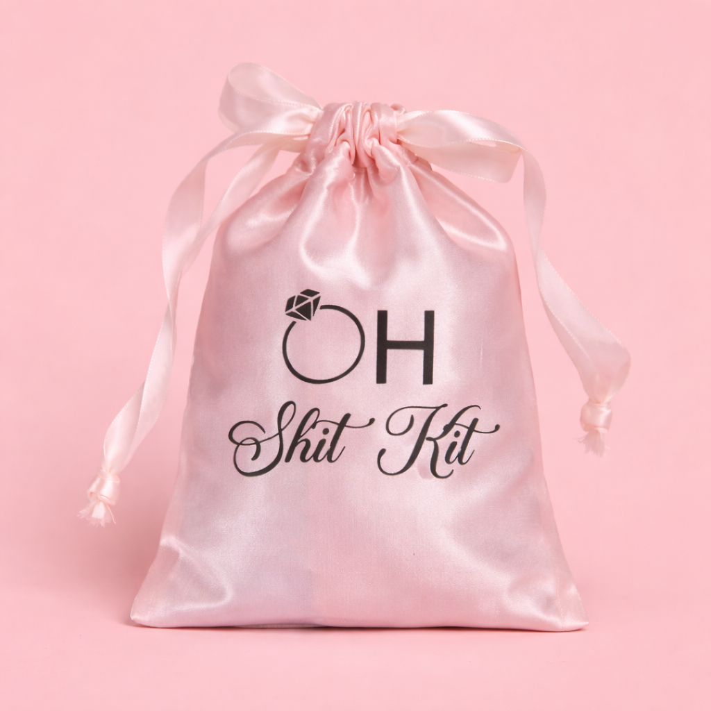 Set of 5 “Oh Shit Kit” Pink Hangover Bags