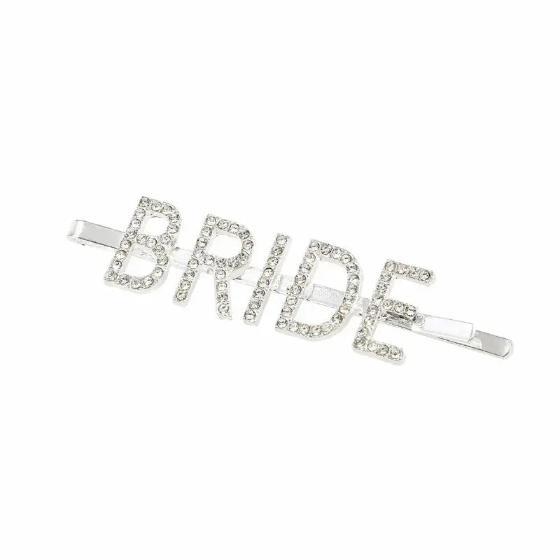 Rose Gold Glitter Rhinestone team Bride Hair Clip Hairpin Bridal shower Wedding Bachelorette hen night Party decoration gift The Hen Planner