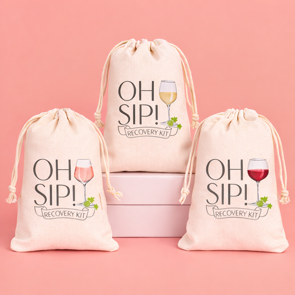 Set of 5 “Oh Sip!” Hangover Bags - The Hen Planner