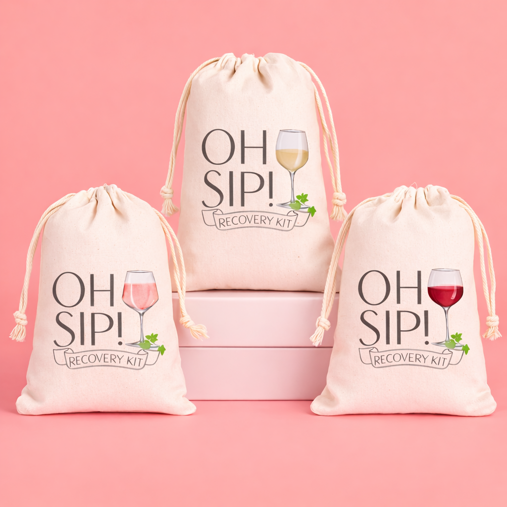 Set of 5 “Oh Sip!” Hangover Bags