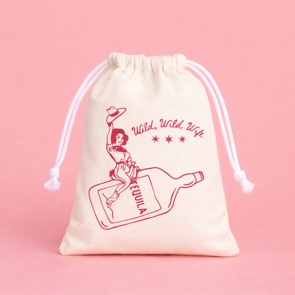 Set of 5 “Wild Wild Wife” Hangover Bags – Last Rodeo Theme