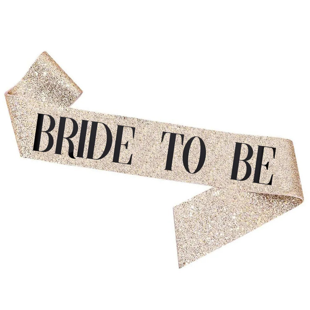 Gold Bride To Be Sash
