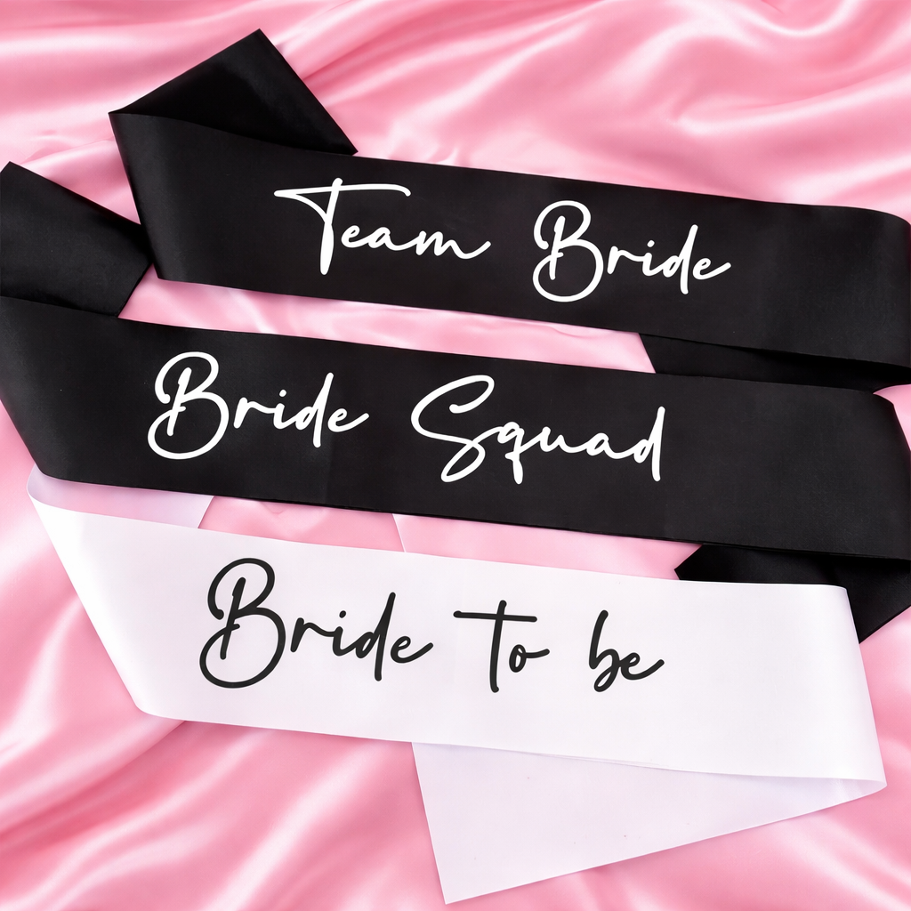 Bride To Be, Team Bride or Bride Squad Sash – Hen Party Sash