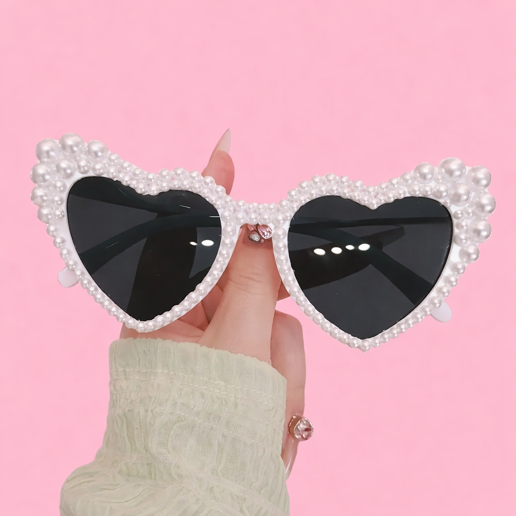 Luxury Pearl Heart Sunglasses The Hen Planner