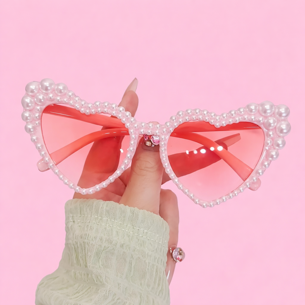 Luxury Pearl Heart Sunglasses The Hen Planner