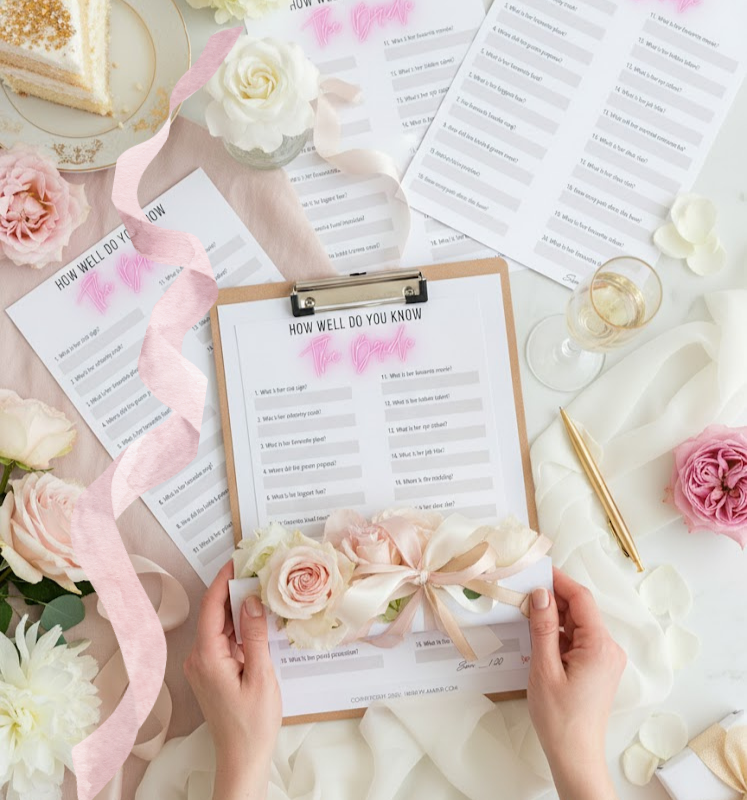 Who Knows The Bride Best? Printable Bridal Shower Game