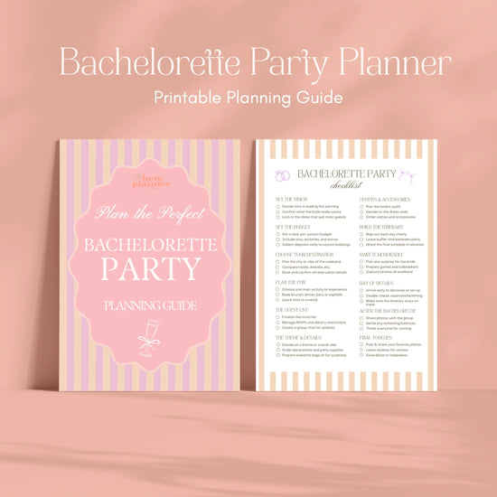 Printable Bachelorette Weekend Planning Guide in US Letter format
