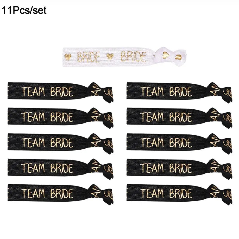 6/11pcs Team Bride Bachelorette Party Bracelet Bride To Be Decoration Accessories Hen Party Wedding Bridal Shower Supplies The Hen Planner