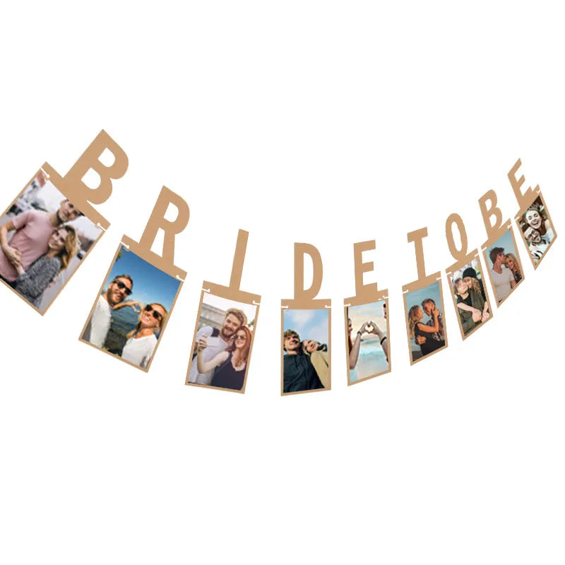 Bride To Be Photo Garland Banner