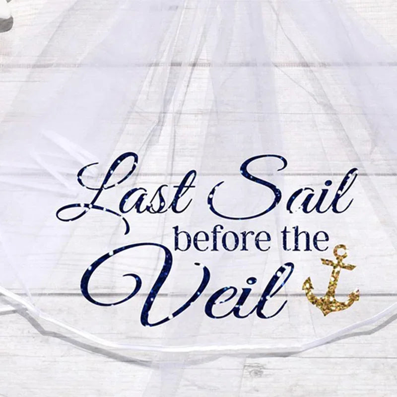 Last Sail Before the Veil Bridal Sash or Veil