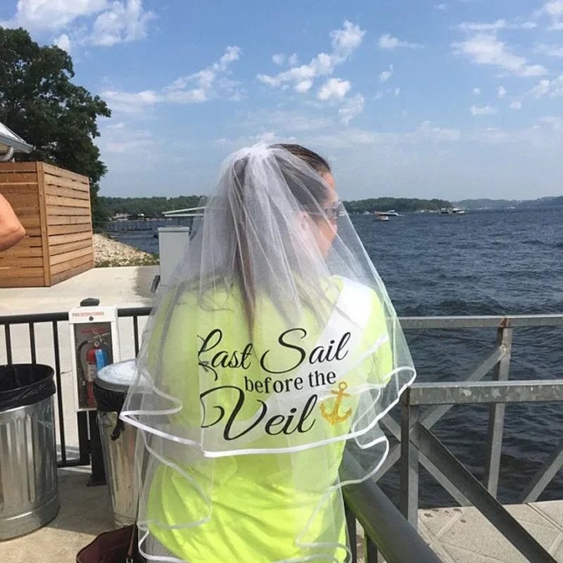 Last Sail Before the Veil Bridal Sash or Veil