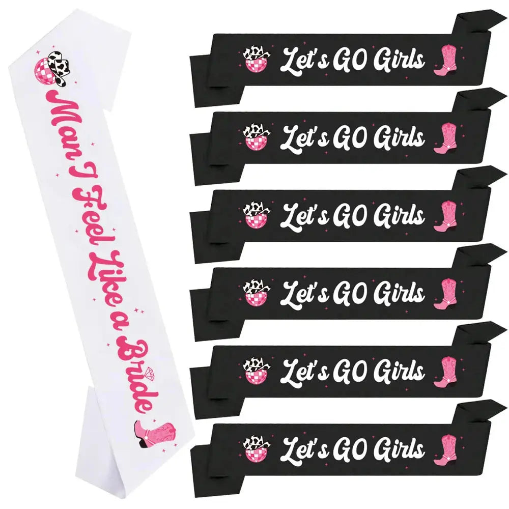 Let’s Go Girls Sash Set (7 Pack) - The Hen Planner