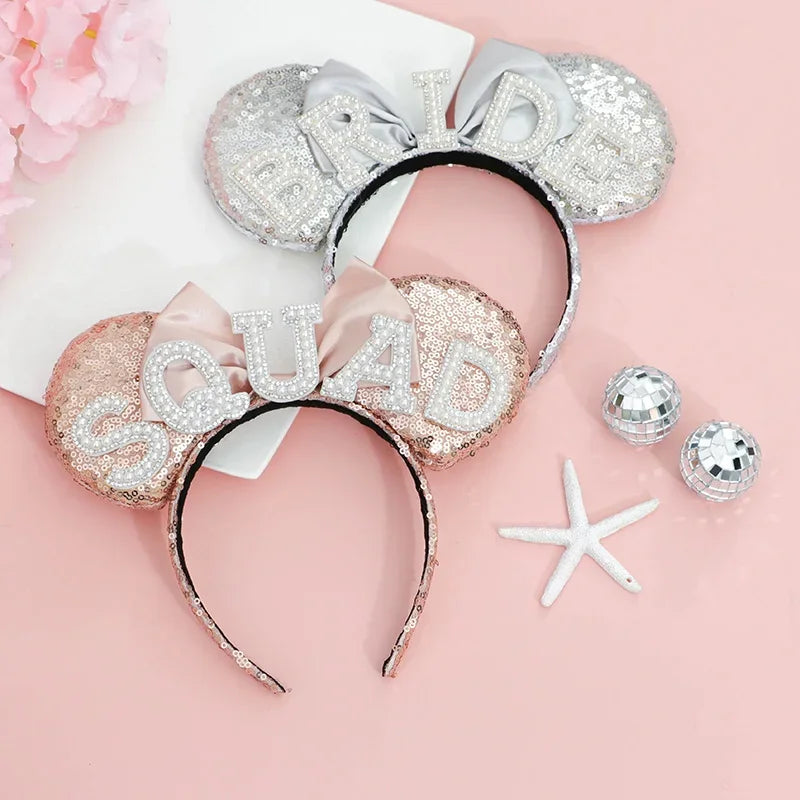 Bride or Squad Mouse Ear Headband