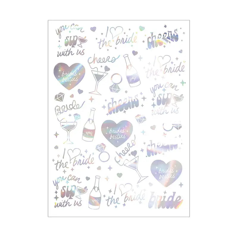 Bridal Temporary Tattoo Stickers for Hen Parties - The Hen Planner