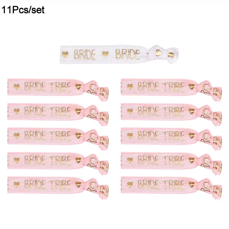 6/11pcs Team Bride Bachelorette Party Bracelet Bride To Be Decoration Accessories Hen Party Wedding Bridal Shower Supplies The Hen Planner