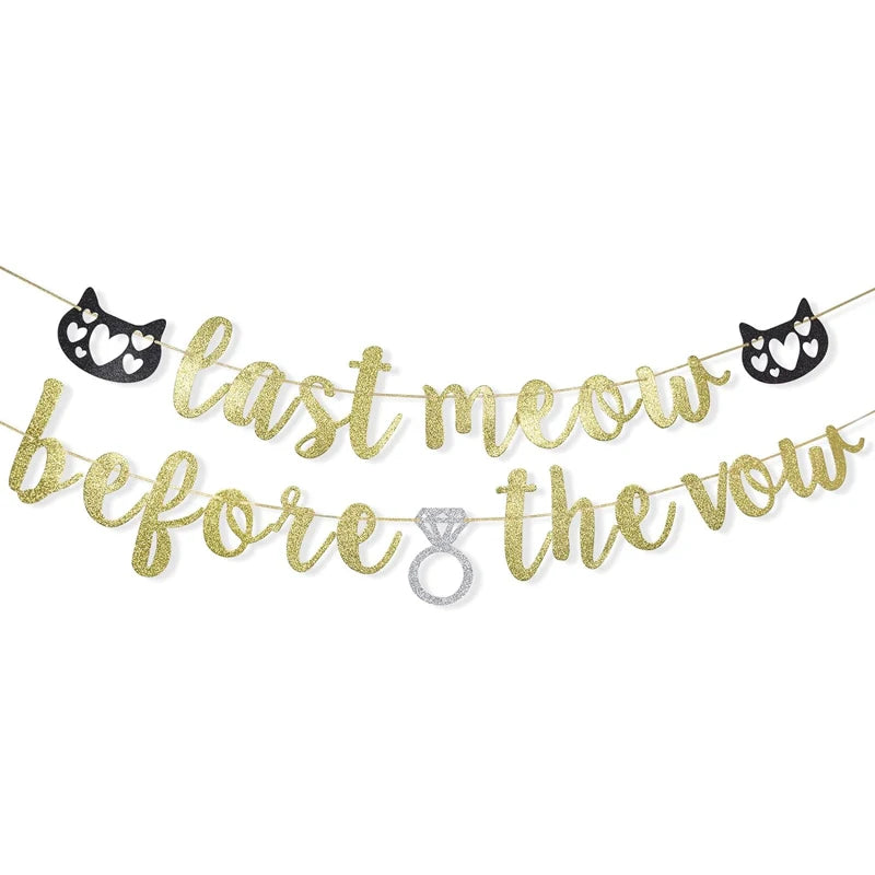 Last Meow Before the Vow Banner