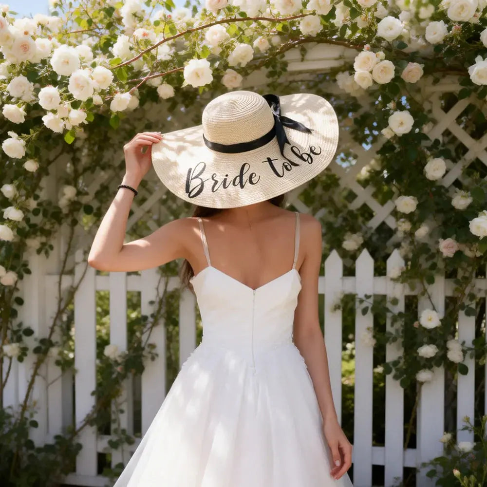 Bride To Be Wide Brim Sun Hat - The Hen Planner