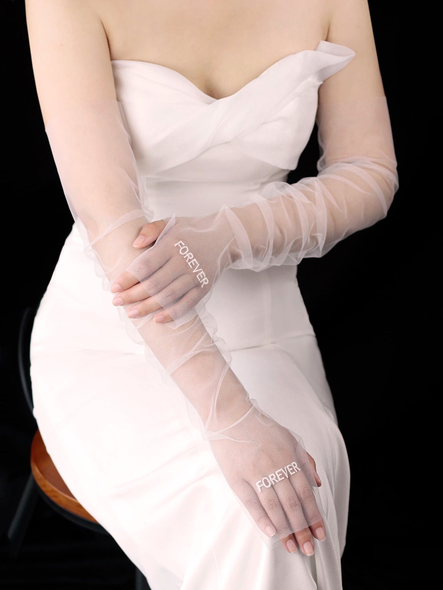 Forever Fingerless Bridal Gloves