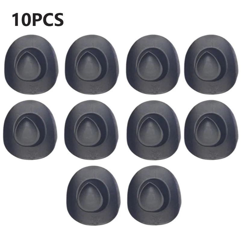10PCS Mini Cowboy Hat Shooter Topper Disco Cowgirl Hats for Bachelorette Party Favors Bridal Party Gifts Wine Bottle Drink Tops The Hen Planner