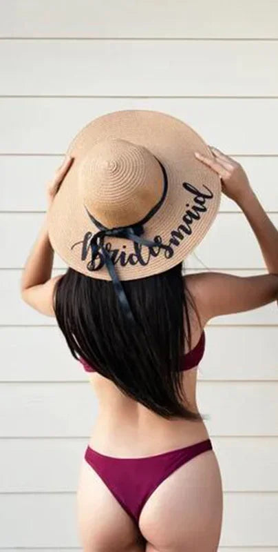 Bride & Bridesmaid Floppy Sun Hats
