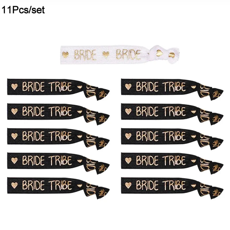 6/11pcs Team Bride Bachelorette Party Bracelet Bride To Be Decoration Accessories Hen Party Wedding Bridal Shower Supplies The Hen Planner