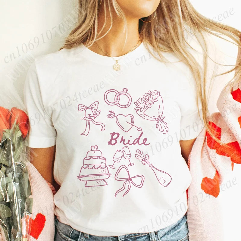 Bride & Bridesmaid T-Shirt | Hen Party & Bachelorette Tee