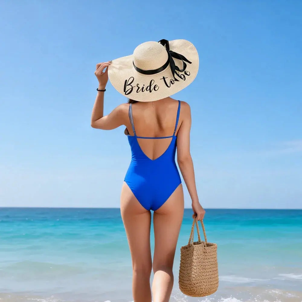 Bride To Be Wide Brim Sun Hat - The Hen Planner