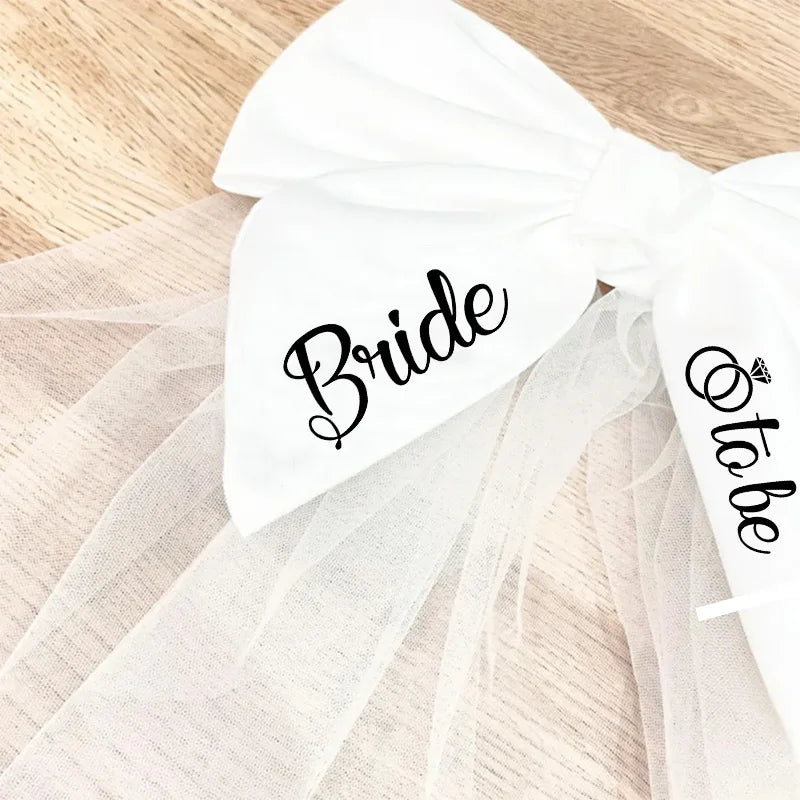 Bride to Be Bow Veil