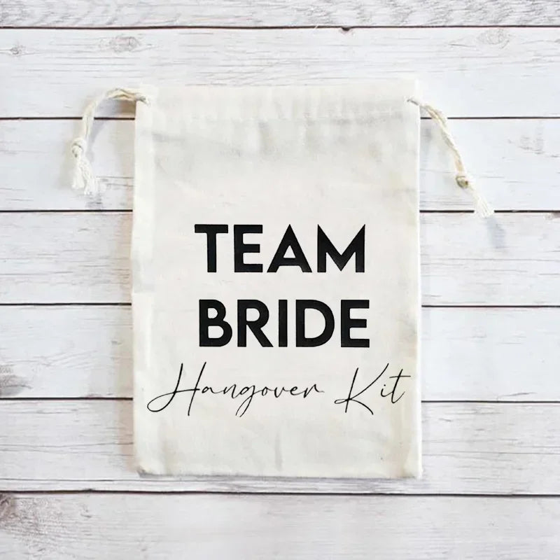 Set of 5 Team Bride Hangover Bags