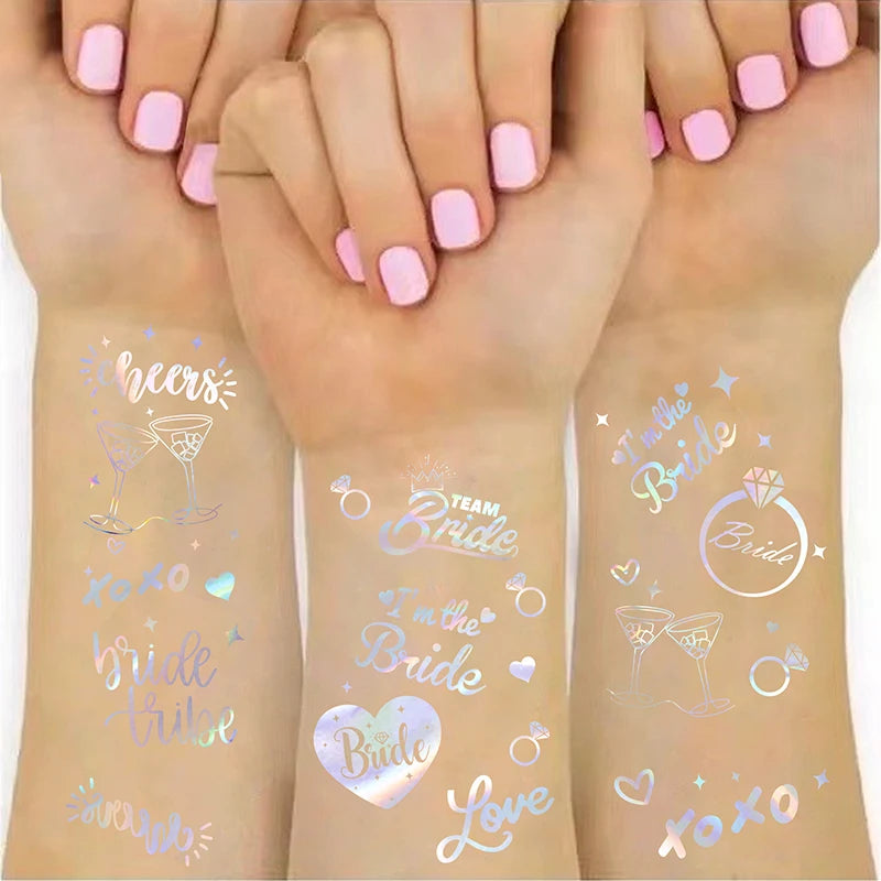 Bridal Temporary Tattoo Stickers for Hen Parties