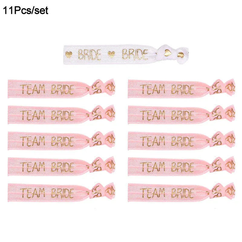 6/11pcs Team Bride Bachelorette Party Bracelet Bride To Be Decoration Accessories Hen Party Wedding Bridal Shower Supplies The Hen Planner