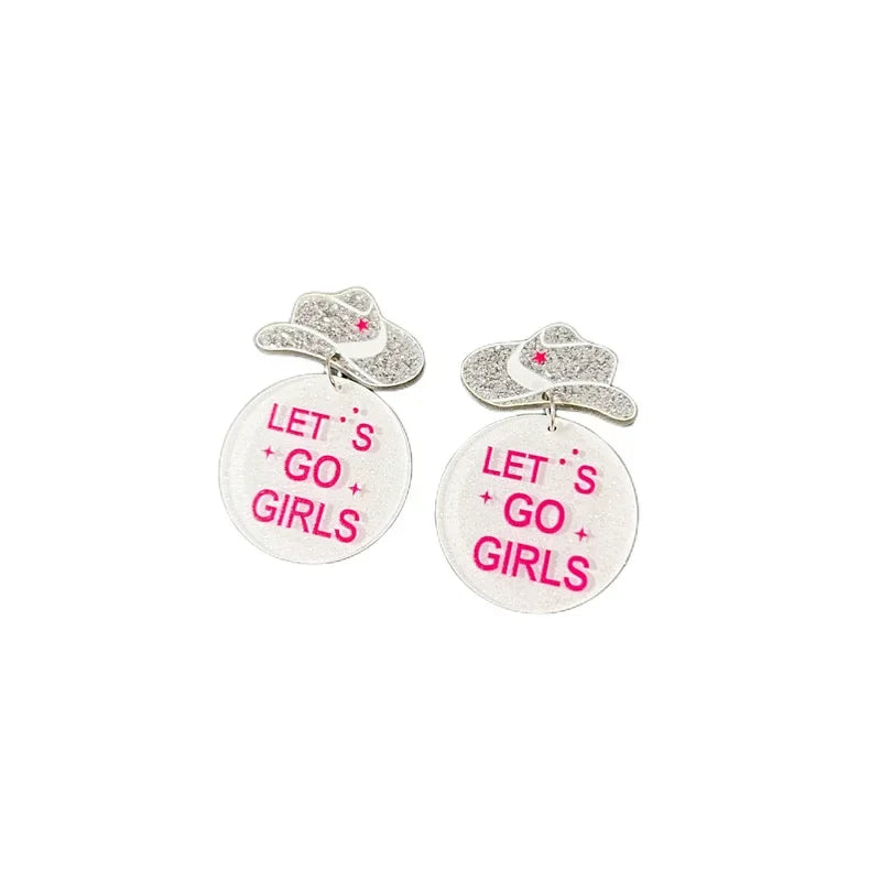 Last Rodeo Cowgirl Hen Party Earrings