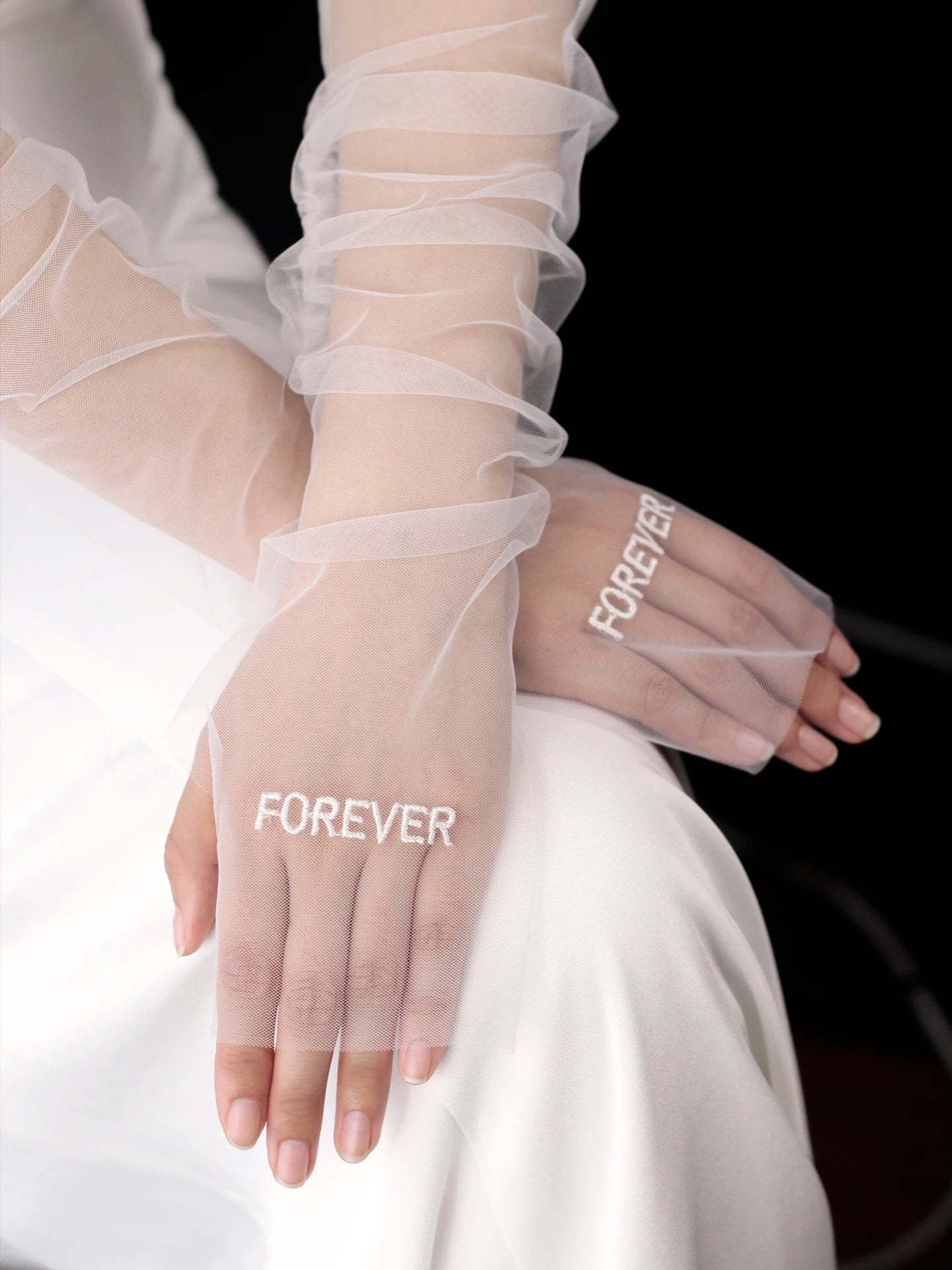 Forever Fingerless Bridal Gloves