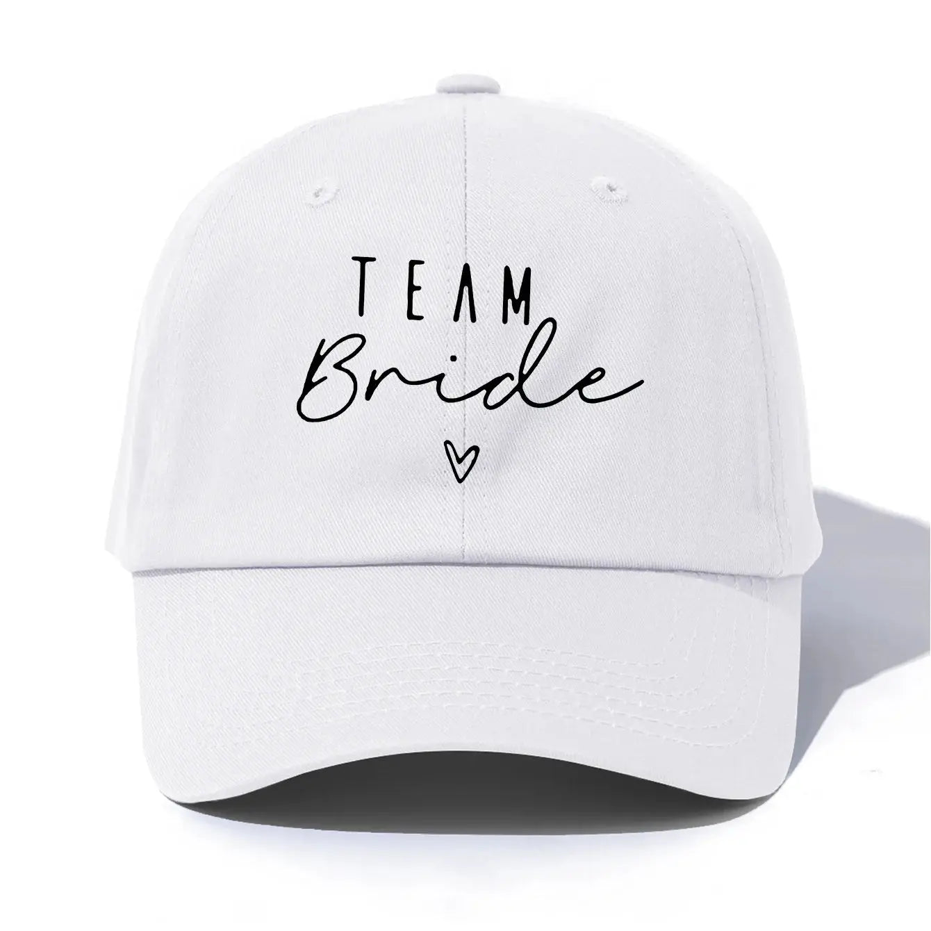 1pc Team Bride Print  Baseball Cap for Adults,  Minimalist Retro Style Casual Soft Adjustable Dad Hat, Perfect As Gift The Hen Planner