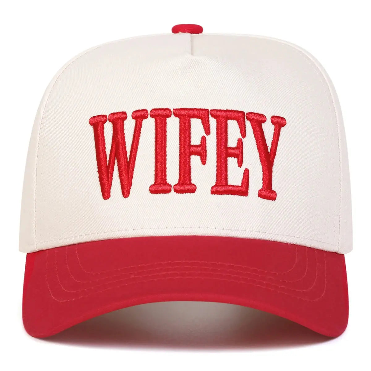 Unisex WIFEY Letter Embroidery Baseball Caps Spring and Autumn Outdoor Adjustable Casual Hats Sunscreen Hat Sports Cap The Hen Planner
