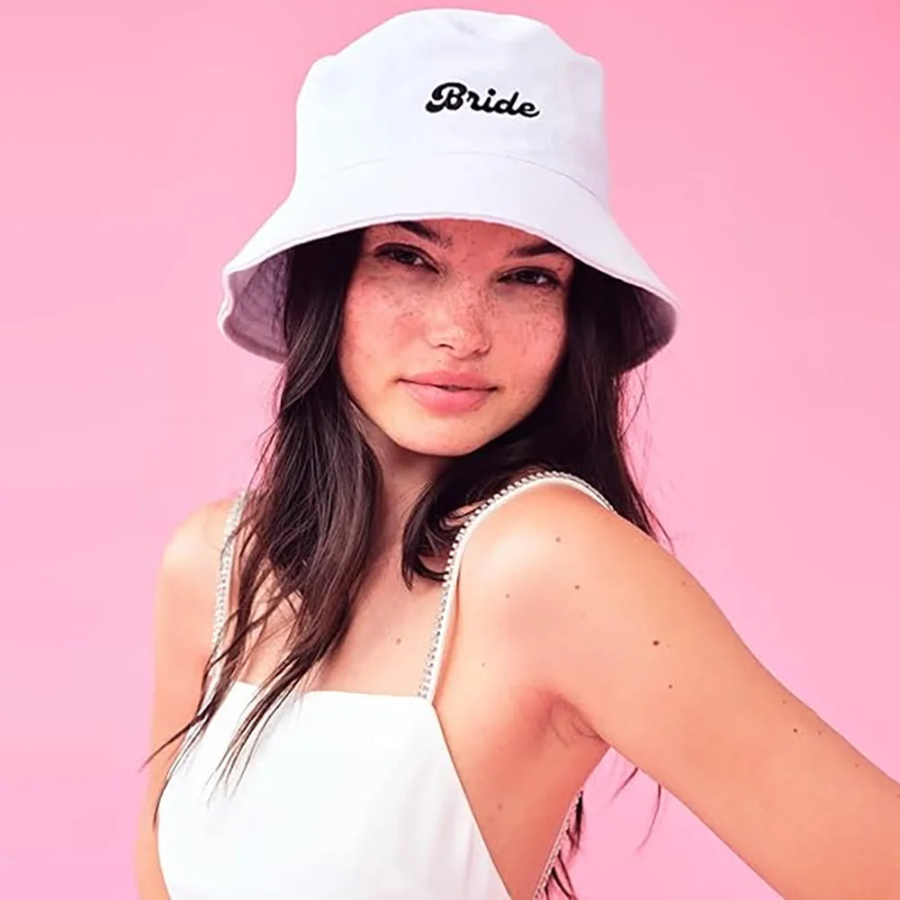 Bride White Bucket Hat – Soak Up the Sun