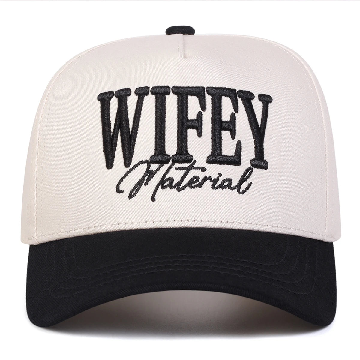 Unisex WIFEY MATERIAL Letter Embroidery Baseball Caps Spring and Autumn Outdoor Adjustable Casual Hats Sunscreen Hat Sports Cap The Hen Planner