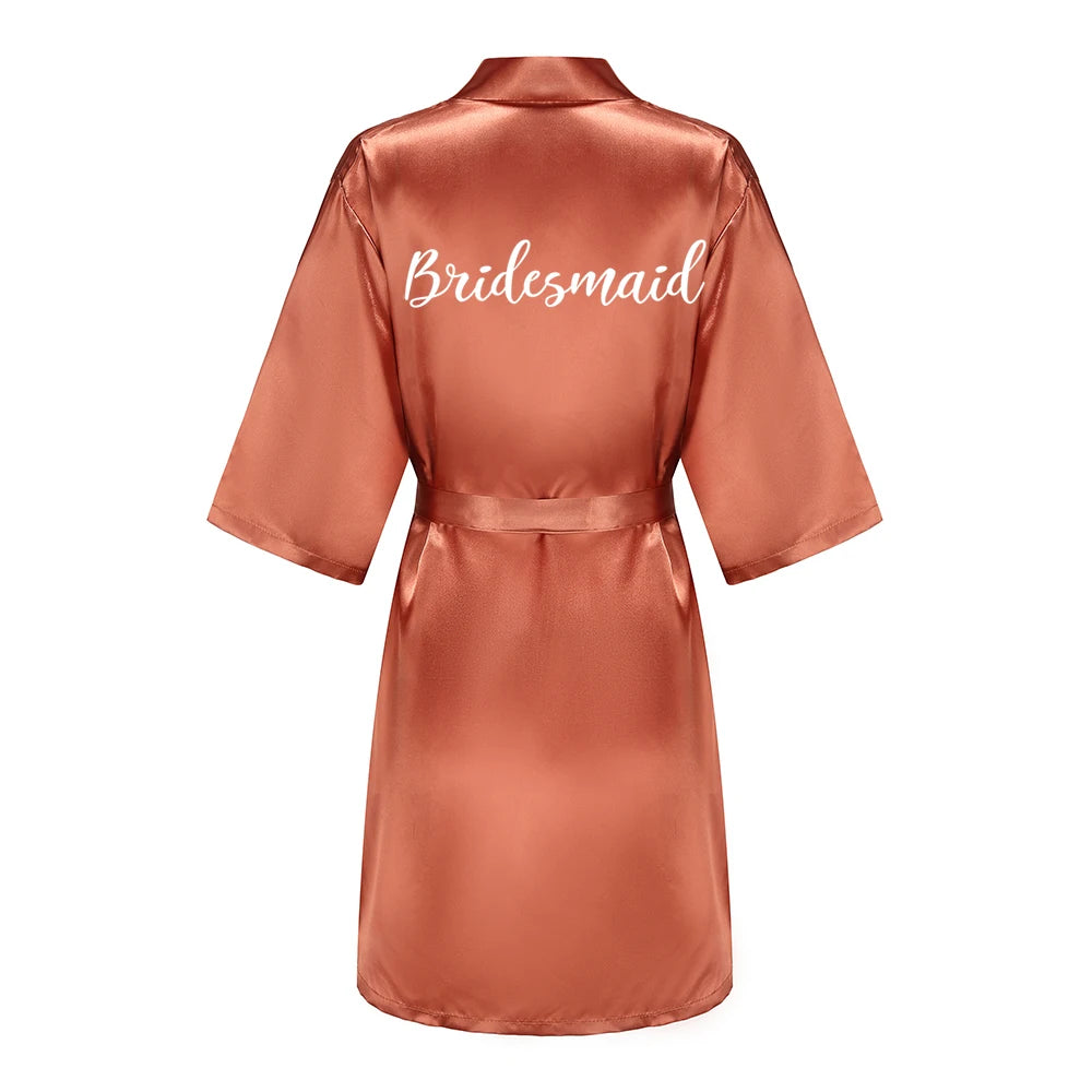 Bride & Bridesmaid Satin Robes