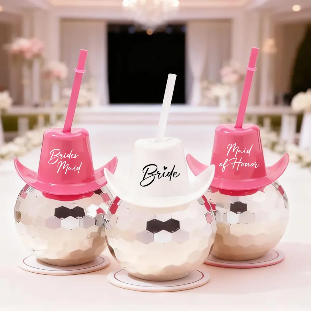 Bride Disco Ball Cup