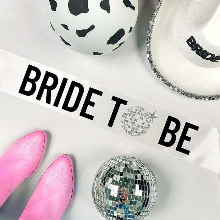 Bride to Be Disco Sash - The Hen Planner