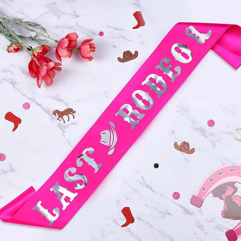 Last Rodeo Bride Hen Party Sash