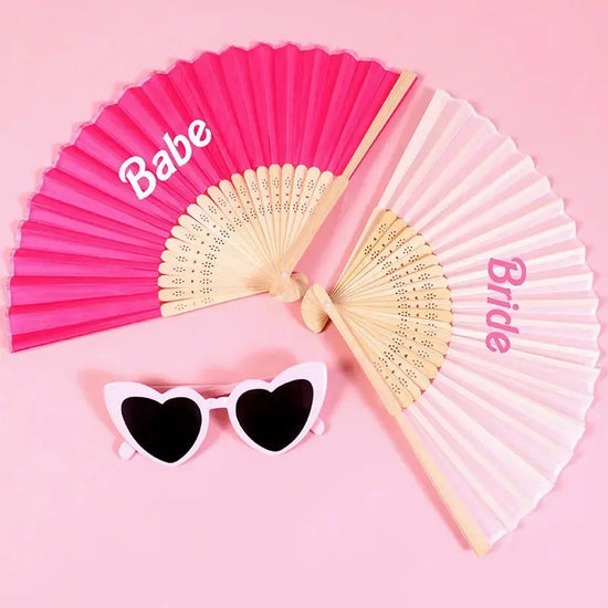 Bride Babe Hand Fan from The Hen Planner